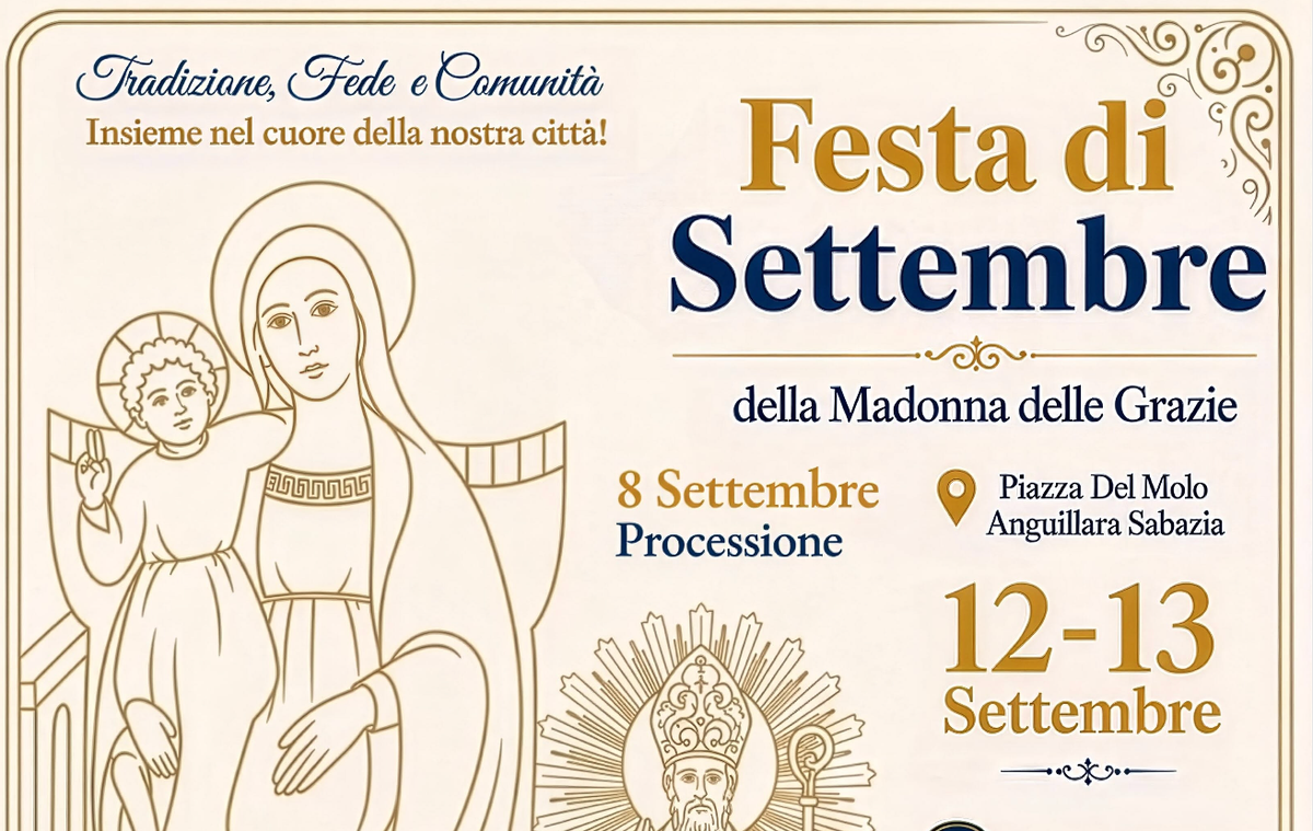 Festa della Madonna delle Grazie ad Anguillara Sabazia: il programma dell'8, 12 e 13 Settembre