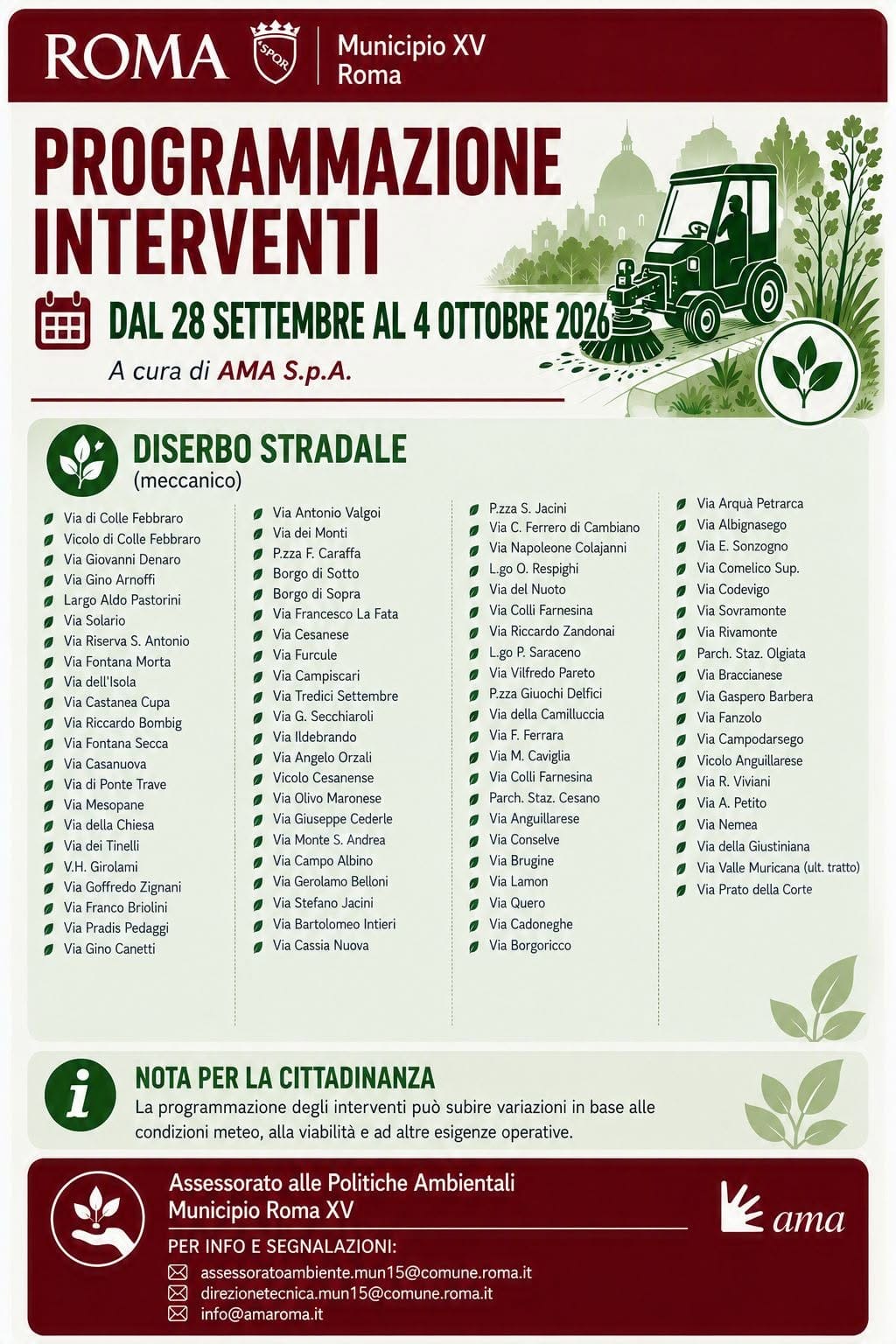 Erbacce a Cesano