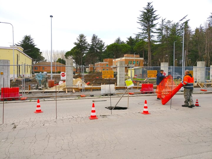 Una voragine a Cesano...