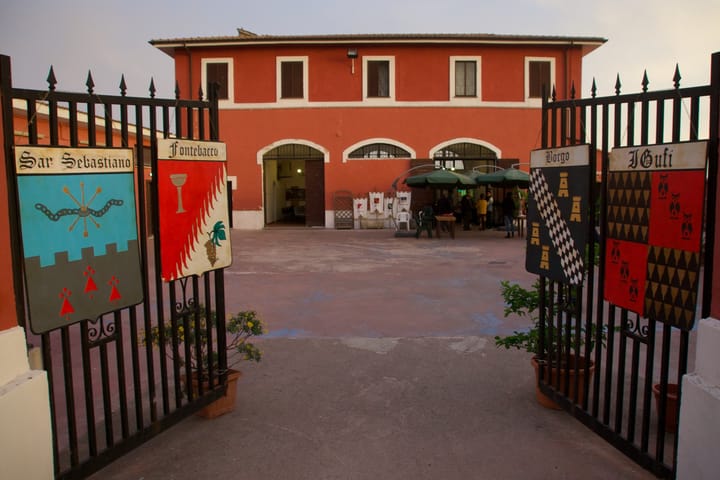 A cena coi rioni il 25 Luglio
