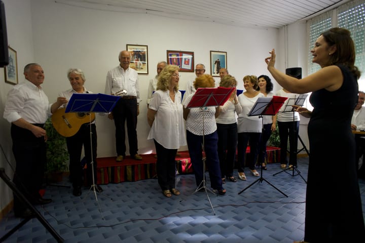 Il coro dell'Associazione del Fante