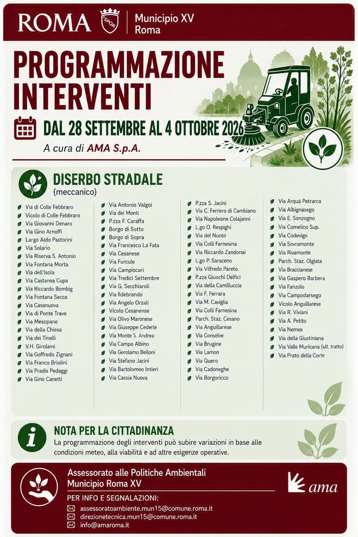 Erbacce a Cesano