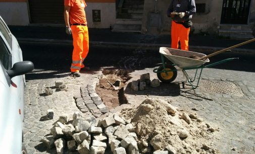 Lavori al Borgo di Cesano – Via borgo di sopra