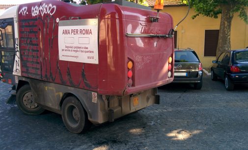 Quarta volta che il Centro Mobile di Raccolta dell’Ama ci viene portato a Cesano