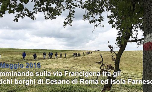 Domenica 29 Maggio: a piedi da Cesano a Isola Farnese