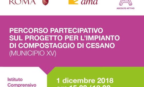 Per dire la tua sull’impianto di compostaggio: sabato 1° Dicembre II incontro del percorso partecipativo