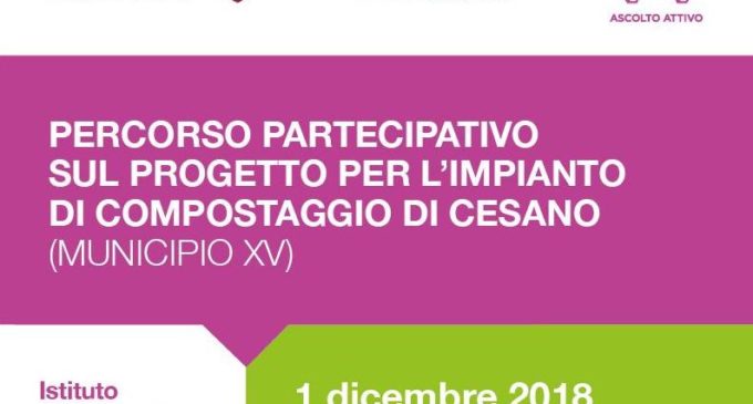 Per dire la tua sull’impianto di compostaggio: sabato 1° Dicembre II incontro del percorso partecipativo