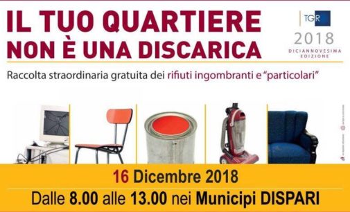 Raccolta ingombrati e non solo: 16 Dicembre