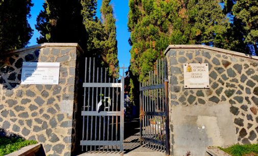 Incendio al cimitero di Cesano