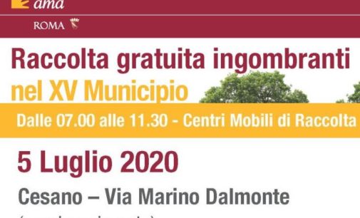 Raccolta ingombranti a Cesano: domenica 5 Luglio