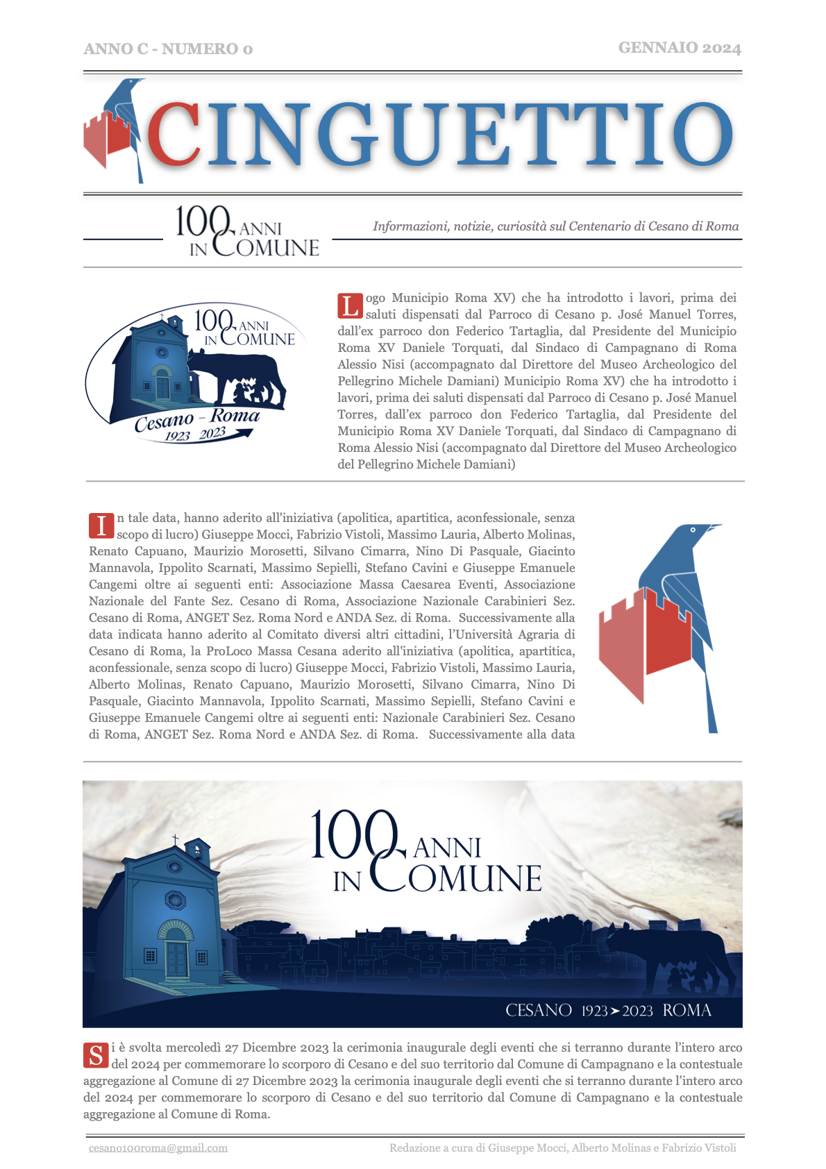 Il Cinguettio del Centenario alla quinta uscita