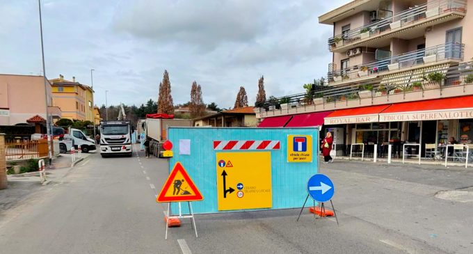 Lavori in via di Baccanello