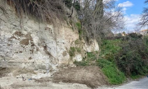 Lavori in via della Fontana Secca