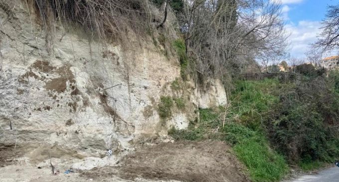 Lavori in via della Fontana Secca